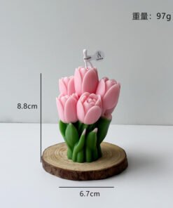Vedini Tulip Bouquet Candle Silicon Candle Mold-JKB-3134-5271