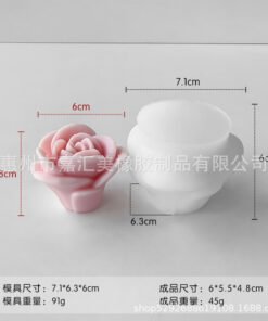 Alternative view of Vedini 3D Rose Silicone Mold Valentine's Day Flower JKB-3125