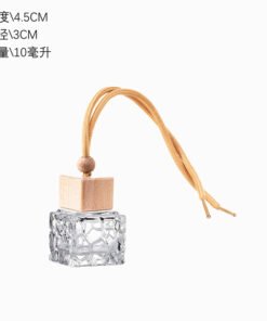 Vedini Hanging Diffuser Empty Bottle for car rearview mirror ,home/kitchen/small closet places, Car Air Freshener Perfume Pod Refillable Glass Diffuser Aroma therapy car perfume Decor|