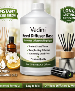 Vedini Reed Diffuser Base | Unscented & Long-Lasting Diffusion Liquid