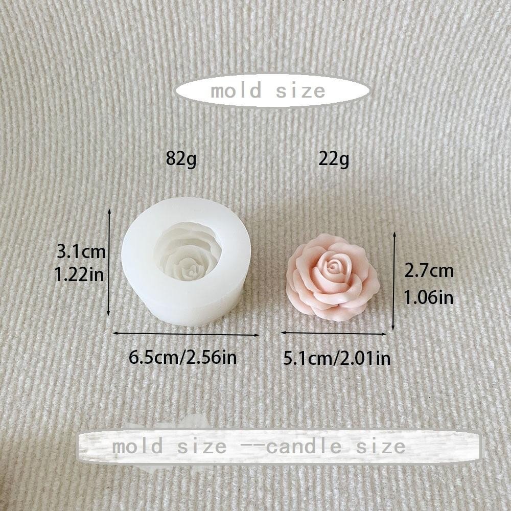 Vedini Rose Candle Mold Rose Flower Silicone Molds Rose Flower Candle Molds for Candle Making Aromatherapy Gypsum Candles Clay Craft Candle Home Decorate Mold 5131 - Image 3