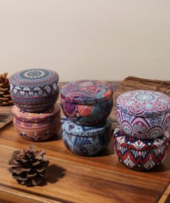 Alternative view of Mandala Tin Container Multicolor-170 ml(Pack of 4)