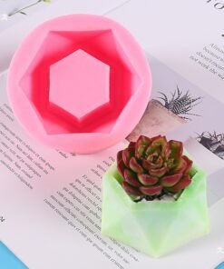 Vedini Flower Pot Mold Cement Pattern Concrete Clear Water Cylindrical Decorative Silicone Mold JKB-3149