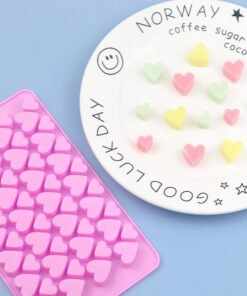 Vedini 56 Cavity Heart Large and Small Heart Silicon mold