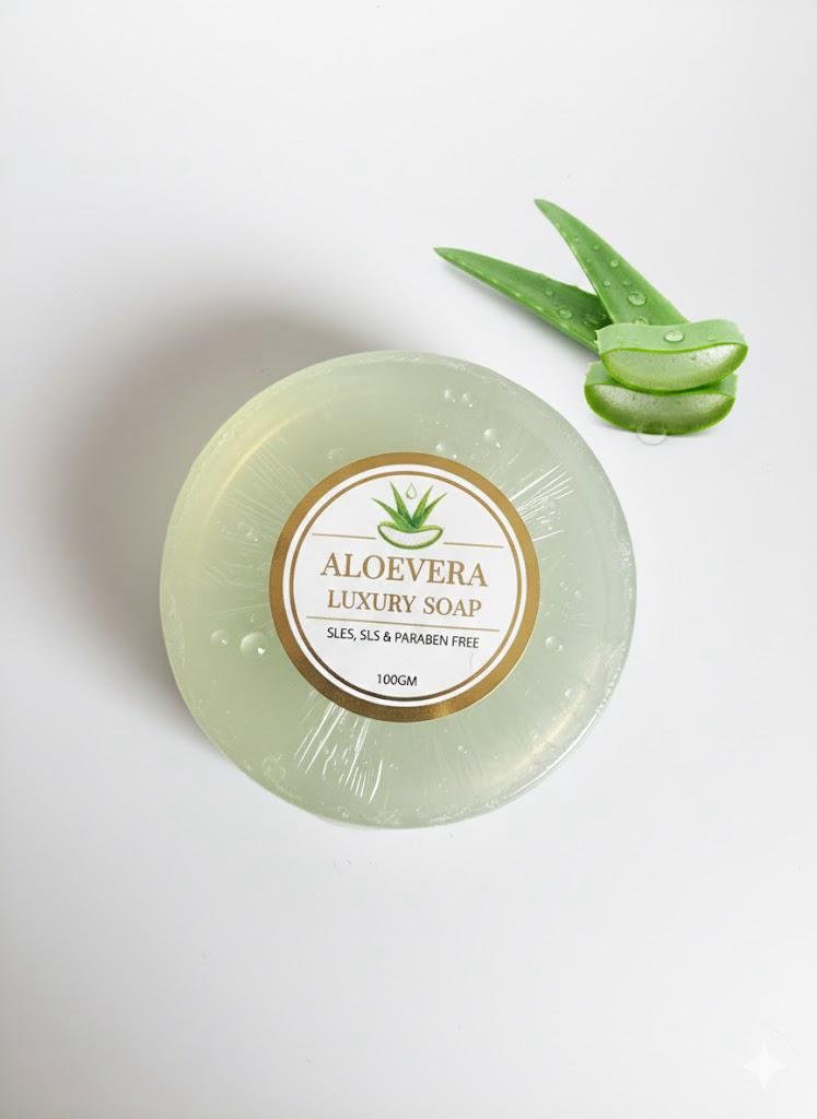 Vedini Royal Aleovera Soap 100gm Ready to use or sell Soap Pack of 6 (100g)