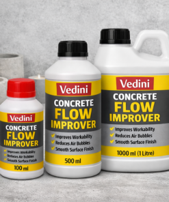 Vedini concrete flow improver bottles