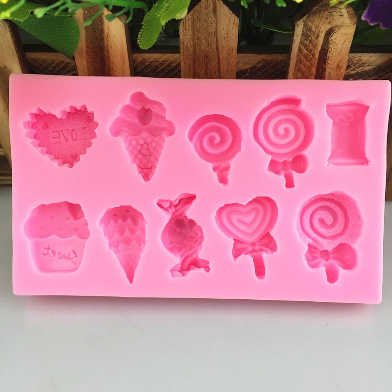 Vedini Ice Cream Lollipop Candy Shape Silicone Mold JKB-3209 - Image 2