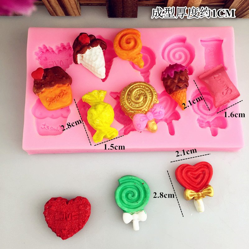 Vedini Ice Cream Lollipop Candy Shape Silicone Mold JKB-3209