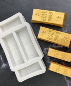 Vedini Gold Bar Silicone Mold Crystal Drop Glue Flip Sugar Tool 999 Gold Cake Mold Cake Mold JKB-3210