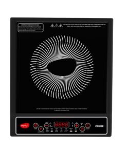 Pigeon by Stovekraft Cruise 1800 watt Induction Cooktop With Crystal Glass,7 Segments LED Display, Auto Switch Off - Black