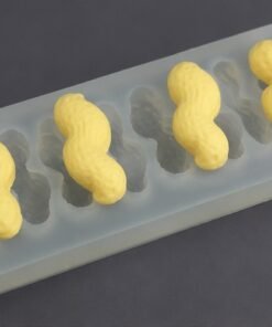 Alternative view of Vedini 8 Cavity Peanut/Groundnut Silicon Mold JKB-3235