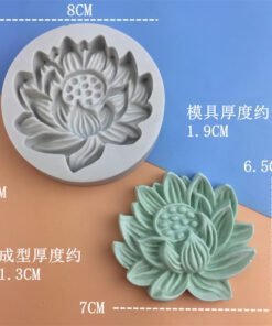 Alternative view of Vedini Lotus Shape Silicone Mold Fondant  Candle Cake Decoration Mold JKB-3213