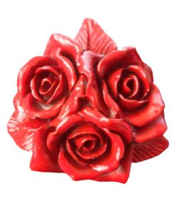 Alternative view of Vedini Large 3 Roses silicone mold DIY sugar tools aromatherapy plaster mold cake decoration mold JKB-3233