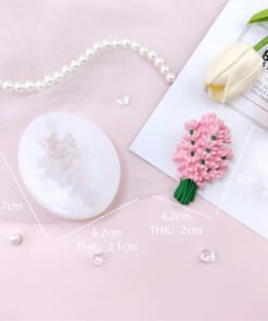 Alternative view of Vedini Lavender silicone mold chocolate fondant cake decoration baking mold handmade epoxy car aromatherapy plaster mold JKB-3126