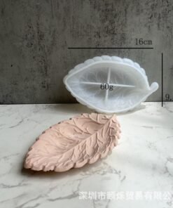 Vedini Leaf Dish Silicone Mold Leaf Dish Storage Tray Plaster Glue Mold Mirror Mold JKB-3176