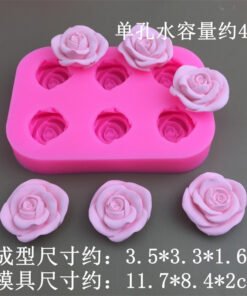 Vedini Rose Fondant Silicone Mold DIY Chocolate Handmade Soap Silicone Candle Mold JKB-3208