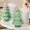Vedini Merry Christmas Tree with Star Silicon Mold JKB-3198