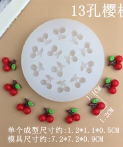 Alternative view of Vedini 13 Cavity Cherry Fruit Silicon Mold JKB-3228