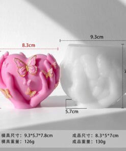 Alternative view of Vedini Love Butterfly Candle Silicone Mold DIY JKB-3169