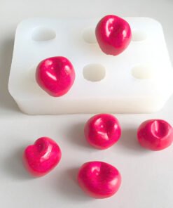 Alternative view of Vedini 6 Cavity Cherry Fruit Cherry Scented Candle Mold Chocolate Cake Mousse Silicone Mold DIY Tools JKB-3211