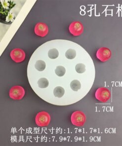Vedini 8 Cavity Pomegranate Fruit Silicon Mold JKB-3229