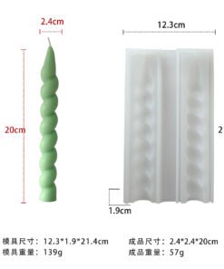 Vedini Tapered Twist Candle Mold JKB-3191