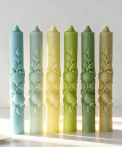Vedini Tapered Pomegranate Long Candle Silicone Mold JKB-3170