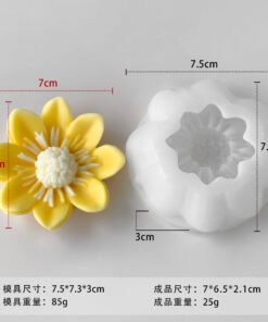 Alternative view of Vedini Cailian Flower silicon mold-JKB-3184