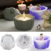 Vedini Concrete lace storage tank diy cement plaster candle Cup decoration table silicone mold JKB-3167