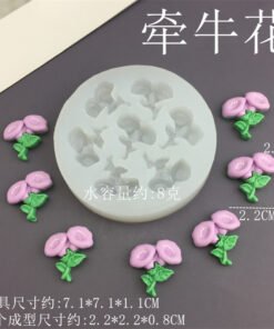 Alternative view of Vedini Morning glory Silicon Mold JKB-3222