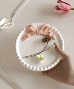 Vedini Round bow bubble bead coaster ins style aromatherapy plaster dish silicone mold JKB-3165