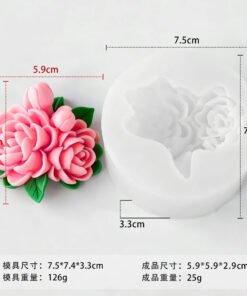 Alternative view of Vedini 3D gardenia jasmine silicone mold JKB-3214