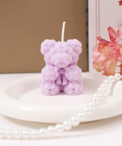 Vedini Rose Bear Bow Silicon Mold JKB-3204