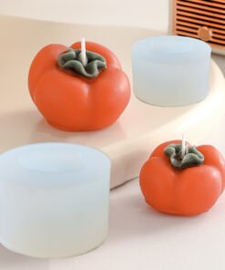 Vedini 3D Persimmon Fondant Silicone Mold Mousse Cake DIY Chocolate Glue Aromatherapy Candle Plaster Mold JKB-3219