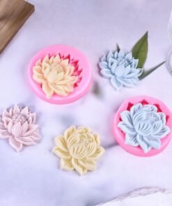 Vedini Lotus Shape Silicone Mold Fondant Candle Cake Decoration Mold JKB-3213