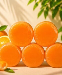 Vedini Orange Peel Ready Soap 100gm (Pack of 6) | Natural Skin Brightening Bathing Soap | SLS, SLES, Chloride & Alcohol Free