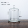 glass cloche candle jar dome glass jar with lid candle display jar decorative glass container luxury candle jar