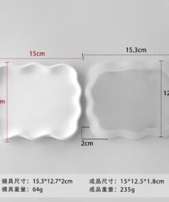 square silicone mold for concrete tray