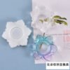 VediniConcrete and Resin Lotus Candle Holder flower storage box mold  silicone mold JKB-3277