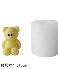 Vedini Cute Bear Silicone Mold – 3D Teddy Candle, Soap & Resin DIY Mold JKB-3285