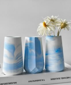 ribbed vase mold silicone vase mold