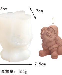 santa claus silicone mold, christmas candle mold, 3d santa mold, christmas soap mold, resin santa mold, festive silicone mold, diy candle mold india, christmas mold silicone
