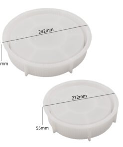 Alternative view of Vedini Concrete Candle Cup Storage Bowl Pattern Storage Tray Candle Container Silicone Mold JKB-3255