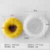 diy candle mold sunflower heart