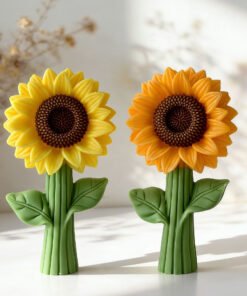 Vedini Sunflower with Stem Silicone Mold | Floral Candle, Soap & Resin DIY Mold JKB-3241