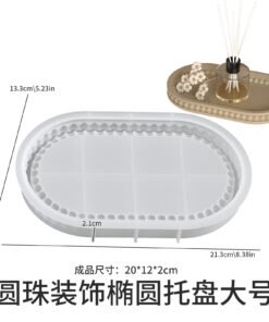 Vedini Concrete bubble beads beaded tray ornaments dish silicone mold JKB-3117 - Large