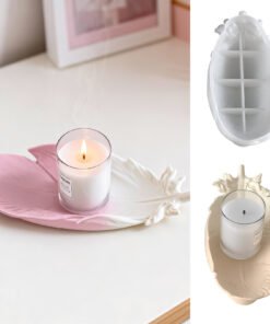 Vedini Feather Wing Plate Silicone Mold DIY Resin Plaster Storage Tray Plate Base Epoxy JKB-3265