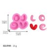 Love Heart Letters Baking Silicone Mold Fondant Mousse Cake Brand Decoration JKB-3283
