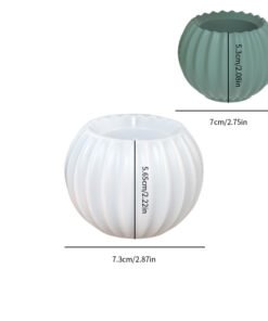 Alternative view of Vedini Striped Bell Storage Jar Box Silicone Mold JKB-3268