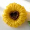 sunflower heart candle mold vedini